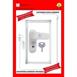 Віконний поворотний блокатор Sash jammer TPMD 01 білий - мініатюра 2