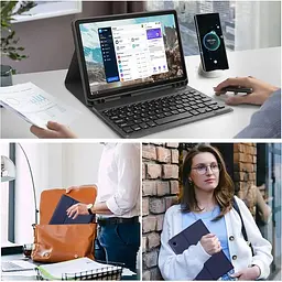 Чохол-книжка BeCover з бездротовою клавіатурою для Samsung Galaxy Tab A9 SM-X115 8.7" Deep Blue (712356) - мініатюра 5