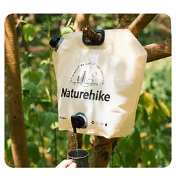 Складаний контейнер для води з поліетилену Naturehike CNK2450CF027, 10 л, жовтий - мініатюра 6