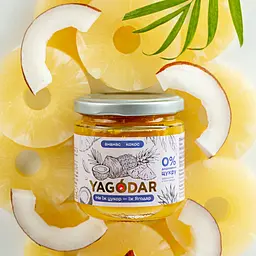 Джем без цукру Yagodar Ананас з кокосом 210 г - мініатюра 3