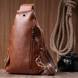 Практична жіноча сумка з однією лямкою через плече з екошкіри Vintage 17,5х29х8 см sum0026951 - мініатюра 10