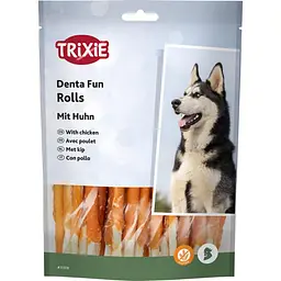 Ласощі для собак Trixie Палочка для чистки зубів з куркою Denta Fun 12 см 240 г (30 шт.) - мініатюра 5