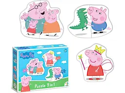 Пазли 3 в 1 Peppa Pig, DoDo, 2-3-4 ел.