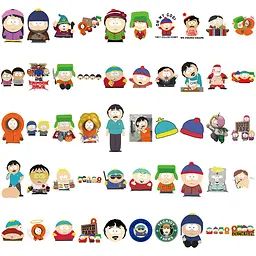 Стікерпак Південний Парк Набір наклейок GeekLand South Park 100 штук - мініатюра 5