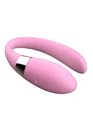 Вібратор для пар V-Vibe Pink, USB, 7 Function, Remote Control - мініатюра 5