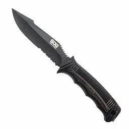 Ніж SOG SEAL Strike, Part Serr Blk TiNi Delx Molded Shth-Ti Чорний