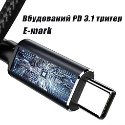 Кабель для заряджання Ноутбука від Повербанка USB type C DC 65 W з Набором перехідників Провід для Ноутбука Шнур 100 W (140W Max) - мініатюра 6