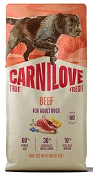 Сухий корм Carnilove True Fresh Beef для cобак яловичина 12 кг