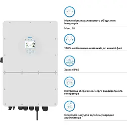 Інвертор Deye SUN-25K-SG01HP3-EU, 25кВт 25000 Вт (SUN-25K-SG01HP3-EU) - мініатюра 3