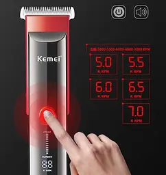 Професійна машинка Kemei Km-5016 для стрижки волосся - мініатюра 7