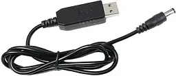 Перехідник -кабель живлення для роутера USB - DC5.5 x 2.1 з 5в - 12в довжина 1 метр - мініатюра 2