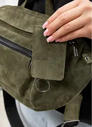 Сумка бананка Sambag DistrictDart оливкова 38×21 см (80460419) - мініатюра 6