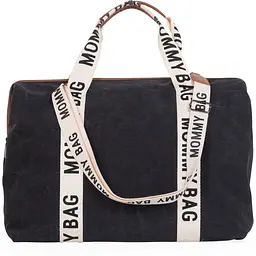 Сумка Childhome Mommy bag Signature - Canvas Black, чорна (CWMBBSCBL) - мініатюра 6