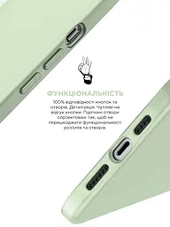 Силиконовый чехол с MagSafe для Apple iPhone 15, ICON2 MagCase, зеленый, противоударный, панель с мягкой подкладкой, защита всего корпуса, поддержка беспроводной зарядки, совместим с защитными стеклами и пленками, ArmorStandart (ARM77010) - мініатюра 4