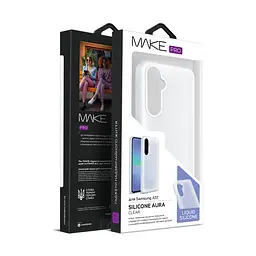 Чохол MAKE Samsung A37 Silicone Aura Clear - мініатюра 3