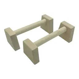 Паралетси, упори для віджимання дерев'яні Wood Gym Push Up NE-WD-40 з бука 40 см 2 шт - мініатюра 2