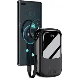 Портативна батарея Baseus Qpow Digital Display Quick Charge 20000 mAh 22.5W With Type-C Cable - мініатюра 6