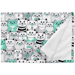 Наматрацник непромокаючий Cosas Mint Cats 70х120 см м'ята (WaterSheet_CatsMint_120) - мініатюра 3