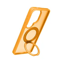 Противоударный чехол-панель для Samsung Galaxy S26 Ultra 5G, Unit Stand2, оранжевый, силикон + поликарбонат, защита всего корпуса, с подставкой, поддержка магнитных держателей и беспроводной зарядки (MagSafe), ArmorStandart (ARM89566) - мініатюра 5