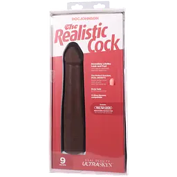 Фалоімітатор Doc Johnson The Realistic Cock ULTRASKYN 9 Inch, 22.9 см - мініатюра 9