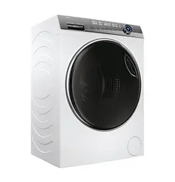 Haier Пральна машина фронтальна, 9кг, 1400, A+++, 52см, дисплей, пара, інвертор, люк чорний, білий - мініатюра 3