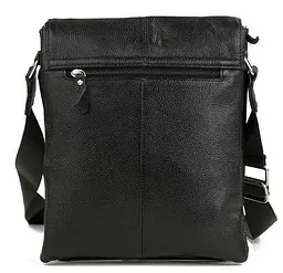 Чоловіча шкіряна сумка месенджер Tiding Bag Чорна