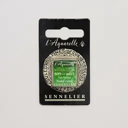 Акварельна фарба Sennelier, полукювета, S1, Зелений Хукера (Hooker's Green)