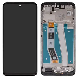 Дисплей Motorola Moto G14 PAYF0010IN, чорний, з рамкою, Original (PRC)