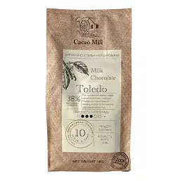 Шоколад молочний 38% Cacaomill Toledo 1 кг - мініатюра 2