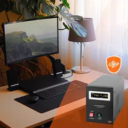 ДБЖ з правильною синусоїдою 12V LPY-B-PSW-800VA+(560Вт) 5A/15A - мініатюра 9