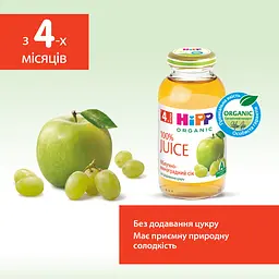 Органічний сік HiPP Яблучно-виноградний 200 мл - мініатюра 4