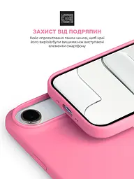 Силиконовый чехол с MagSafe для Apple iPhone 17 Air, ICON2 MagCase, розовый, противоударный, панель с мягкой подкладкой, защита всего корпуса, поддержка беспроводной зарядки, совместим с защитными стеклами и пленками, ArmorStandart (ARM87081) - мініатюра 5