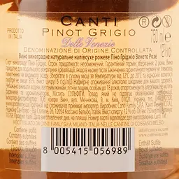 Вино Canti Pinot Grigio Veneto Rose, 12%, 0.75 л - мініатюра 4