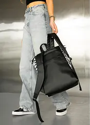 Жіночий рюкзак Sambag Roll Top One чорний принт "Zebra" 41 х 30 х 16 см (24208146) - мініатюра 5