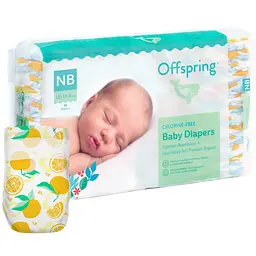 Підгузки Offspring Tangy Orange розмір NB (до 4 кг) 112 шт. (2 уп. х 56 шт.) - мініатюра 2