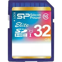 Карта пам'яті Silicon Power 32Gb SDHC class 10 (SP032GBSDHAU1V10)