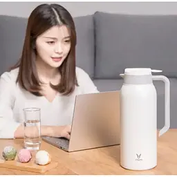 Термос Xiaomi Viomi Steel Vacuum Pot 1500 мл білий - мініатюра 2