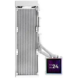 Система водяного охолодження Lian Li HydroShift II LCD-S 360N Fanless White (G89.GHS2LCDS36NW.00) - мініатюра 2