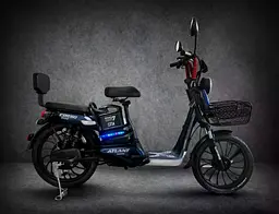 Електровелосипед двомісний Corso Atlant  (800W,48V,20Ah) + кошик синій - мініатюра 2