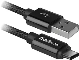 Кабель USB 2.0 AM-Type-CM, 1.0 м, чорний, 09-03T PRO Defender