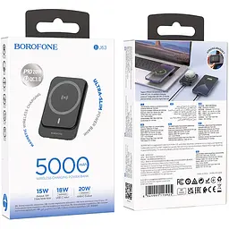 Зовнішній акумулятор Borofone BJ63 Nimble 5000mAh 20W Black [123611] - мініатюра 5