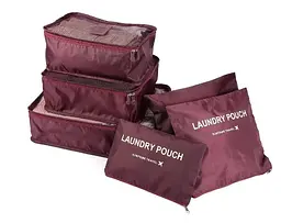 Набір органайзерів для речей Laundry Pouch, 6 сумочок на застібках - мініатюра 4