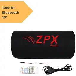 Акустична система ZPX активний сабвуфер бочка 10 см 1000W чорна (ZX 10CM_1393) - мініатюра 2