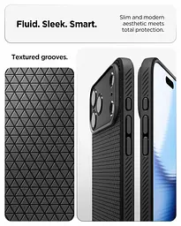 Чехол Spigen Liquid Air для iPhone 17 Pro Matte Black (ACS10331) + защитное стекло - мініатюра 9