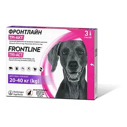 Краплі Boehringer Ingelheim Frontline TRI-ACT від бліх і кліщів для собак L 20-40 кг
