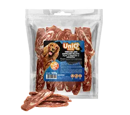 Ласощі для собак UniQ PETS Філе оленини з хрящами, 500 г