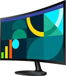 Монитор Samsung 24" Essential S3 LS24D360 (LS24D360GAIXUA) VA Черный Curved 100Hz - миниатюра 2