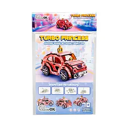 Дерев'яний 3D конструктор Turbo Princess Puz-00969, 70 деталей - мініатюра 2