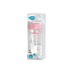 Дитяча пляшечка Nuvita 6051 Mimic Collection антиколікова 4+ 330 мл рожева NV6051ROSA - мініатюра 3
