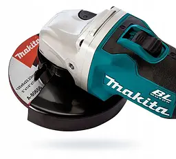 Шліфмашина кутова акумуляторна Makita DGA504Z (125 мм, 8500 об/хв, BL, LXT, без акумуляторів та зарядного пристрою) - мініатюра 4